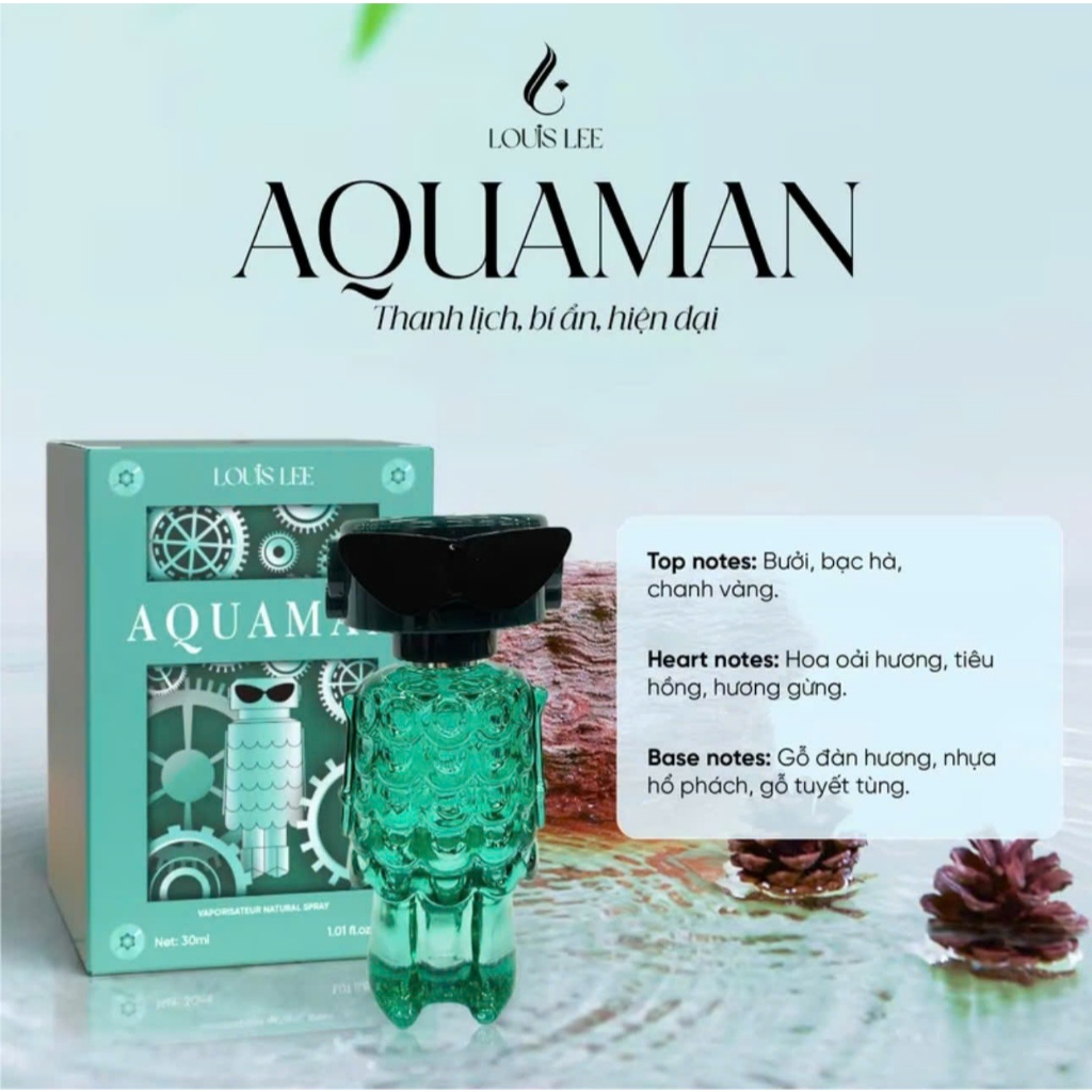 Nước Hoa Aquaman - Lưu Hương 8-12 Tiếng CHÍNH HÃNG