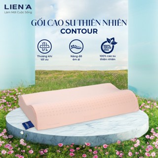 Gối cao su Contour Pompoms trẻ em - 100% cao su thiên nhiên Liên Á an toàn lành tính