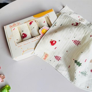 [Chọn màu] Khăn sữa cho bé sơ sinh, khăn sữa Boona và Khăn sữa sợi tre BeeOn 2 lớp size 30x30 cm