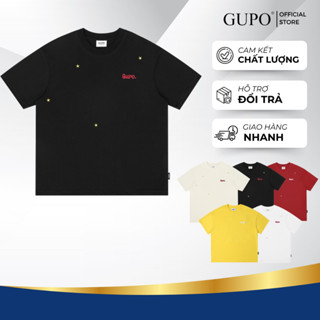 Áo Thun Boxy 280GSM “STAR” Thêu Len GUPO Unisex Nam Nữ Cotton Local Brand - TSS01