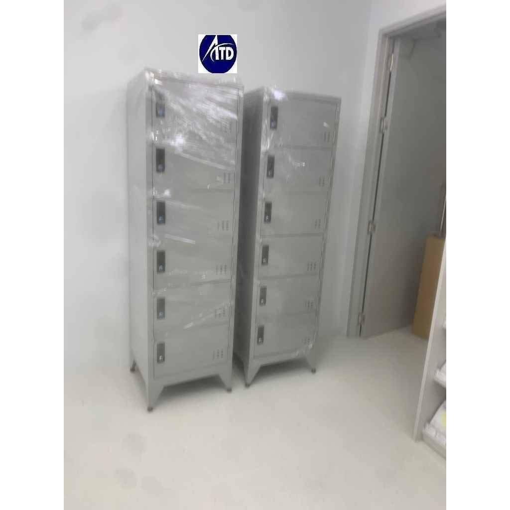tủ locker mini tầng 3 4 5 6 cửa giá rẻ-tủ locker nhỏ gọn sơn tĩnh điện có chìa khóa riêng mỗi ngăn,t