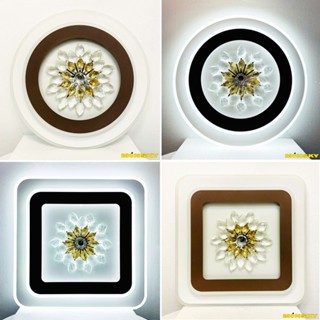  Đèn ốp trần MONSKY CIAR 50cm 40cm pha lê 3 màu ánh sáng trang trí nội thất quán cafe nhà hàng 