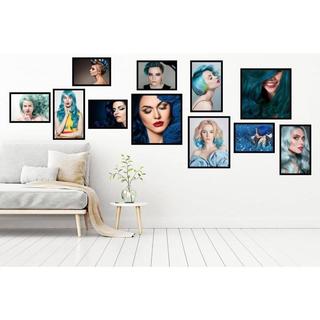 BỘ 11 TRANH SALON TÓC + NAIL, 11 tranh Fomex dán tường tặng kèm băng dính