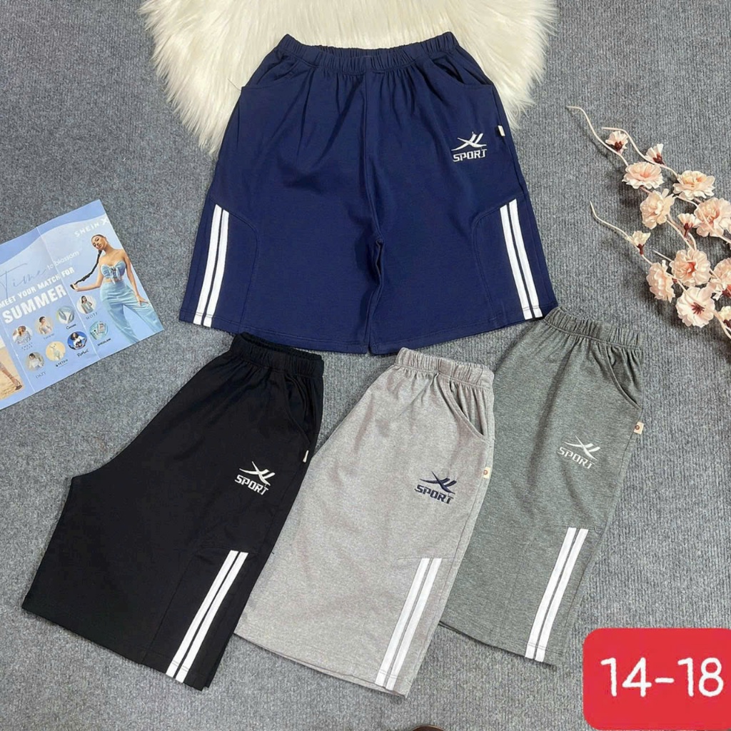 Quần Đùi cotton ( SỌC) bé trai xuất dư 6-52kg (Nhiều Mẫu)