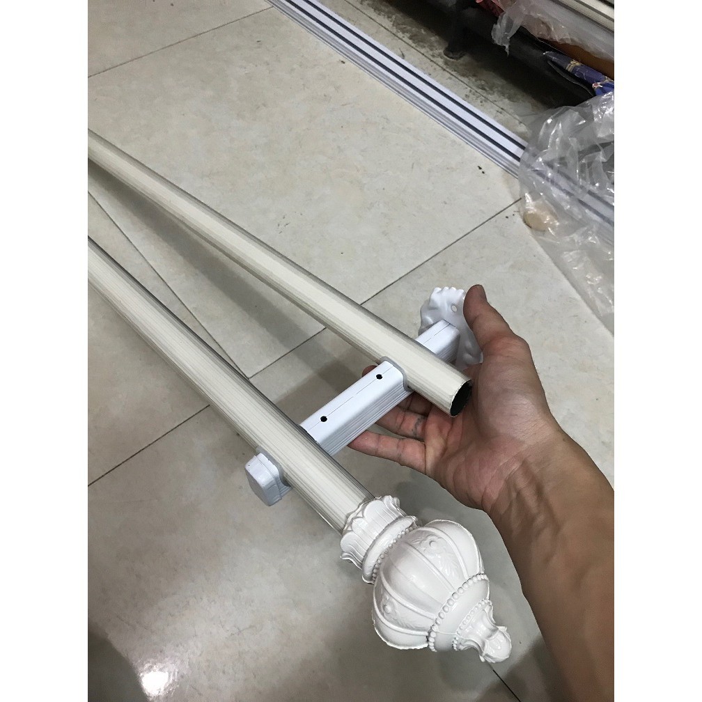 (Phụ kiện rèm) Trụ đôi treo thanh rèm 2 lớp