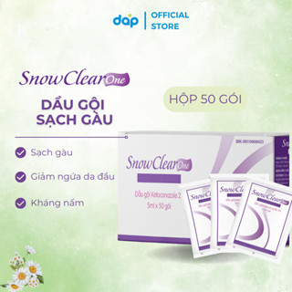 Hộp 50 gói dầu gội Clear Snow One chiết xuất dầu dừa 5ml/gói