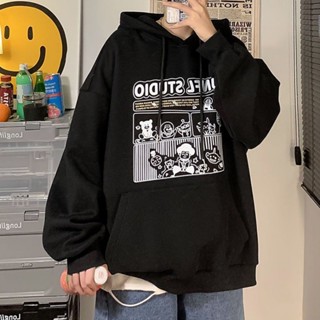 Áo HOODIE Nam Nữ dáng Unisex chất liệu nỉ bông Khoác Nữ Chui Đầu Không Nón Mặc Đông Thu Dài Tay Unisex - t1s