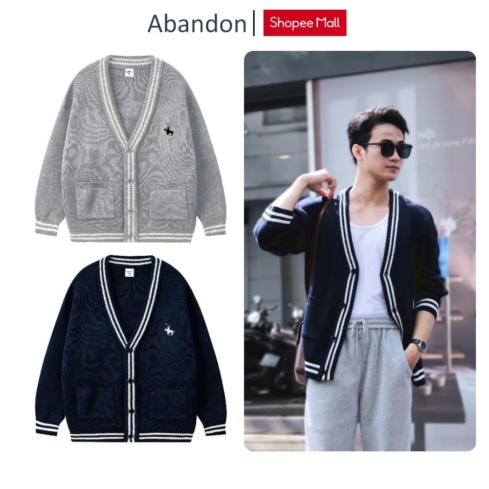 Áo Cardigan Len Nam Nữ Unisex Local Brand Abandon Form Relex Chất Liệu Len Cao Cấp N28