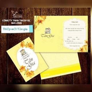 Combo 20 Thiệp mời tân gia GL11x15cm