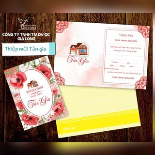 Combo 20 Thiệp mời tân gia GL11x15cm