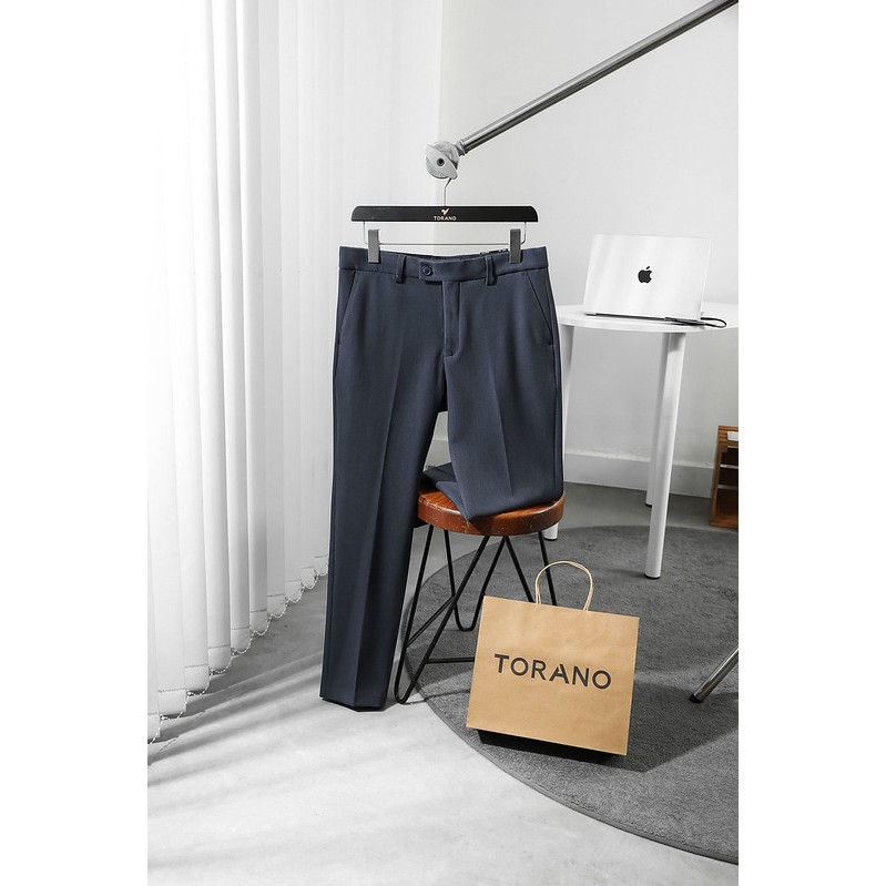 Quần âu nam TORANO slim-fit cạp trơn chuẩn phom DABT900 | BigBuy360 - bigbuy360.vn