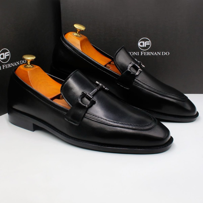Giày Công Sở Loafer Nam Da Bò Ý Đế Phíp Handmade Antoni Fernando AF3502
