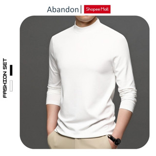 Áo Giữ Nhiệt Nam Dài Tay Co Giãn Vải Cotton Lót Nỉ Thời Trang Ấm ÁP ABANDON N11