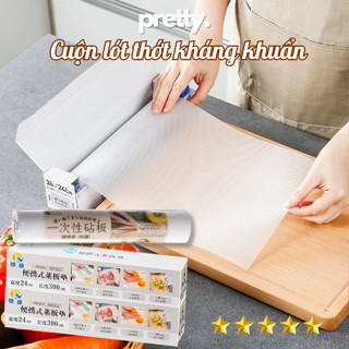 Cuộn Lót Thớt Kháng Khuẩn Dùng Một Lần Chống Trơn Trượt, Thảm Thớt Dùng Một Lần Dài 300cm