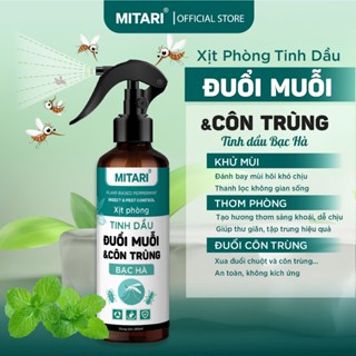 Chai Xịt Phòng Đuổi Muỗi Và Côn Trùng Tinh Dầu Bạc Hà MITARI 250ml Khử Mùi Thơm Phòng Khử Khuẩn xịt phòng