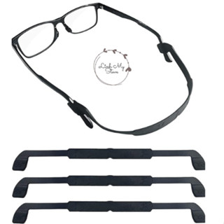 Dây Đeo Giữ Kính Thể Thao Chống Rơi Vận Động Thể Thao LinhMy LM01  Cao Su Đàn Hồi Chắc Chắn Màu Đen