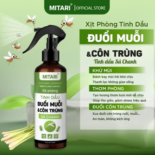 Chai Xịt Phòng Đuổi Muỗi Và Côn Trùng Tinh Dầu Sả Chanh MITARI 250ml Khử Mùi Thơm Phòng Khử Khuẩn xịt phòng