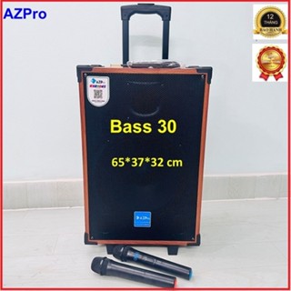 Loa kéo Bluetooth chính hãng AZPRO AZ-12, Bass 30 thùng gỗ cao cấp,âm thanh hay