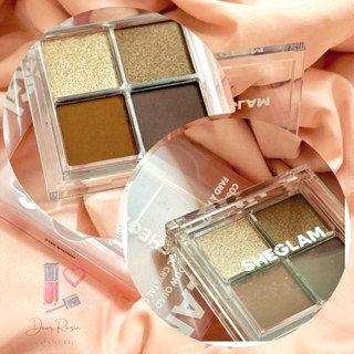 [Sẵn Ship] Bảng màu mắt makeup 4 ô SHEGLAM Cosmic Crystal Eyeshadow Quad/ Gồm tone nhũ và lì.