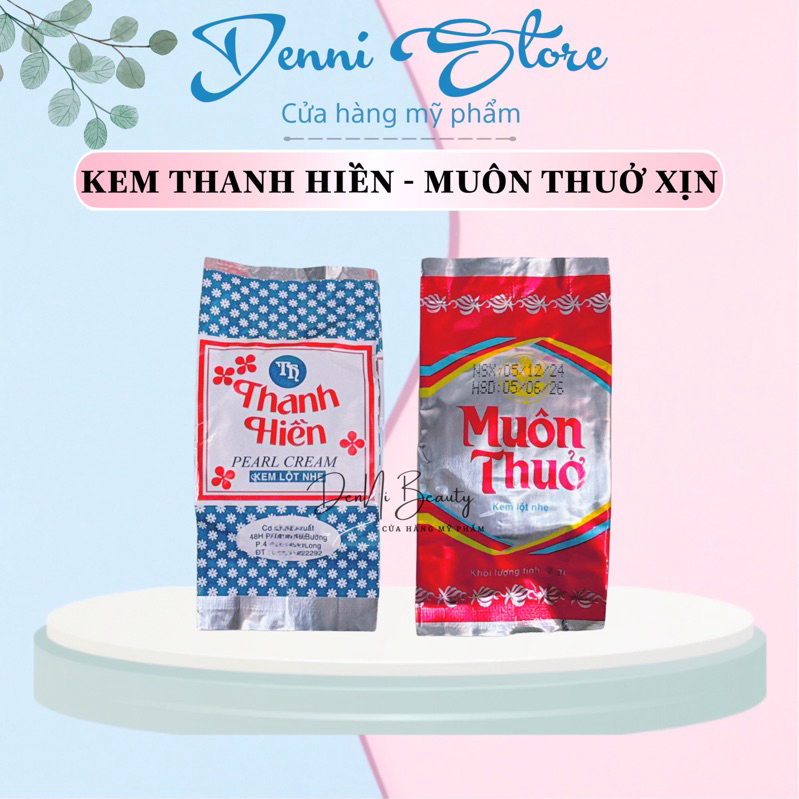 Hộp Kem Lột Nhẹ Thanh Hiền Loại 1 - Kem Thanh Hiền Muôn Thuở Lột Nhẹ Trắng Da 3g - mỹ phẩm denni