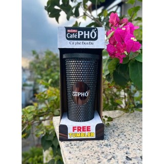 Cà Phê Phố Đen Đá Bịch - Túi 560g - 35 Gói tặng kèm ly kim cương