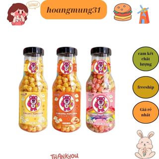 CHAI BỎNG NGÔ SIÊU TO KHỔNG LỒ SIÊU HOT CHAI 400GR - BẮP RANG BƠ CARAMEN
