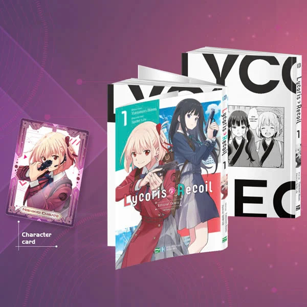 Truyện tranh - Lycoris Recoil - Tập 1 seal - Bản Đặc Biệt - Tặng Kèm Card Nhân Vật