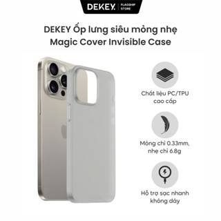 Ốp Lưng Điện Thoại DEKEY Siêu Mỏng Nhẹ Chống Sốc Invisible Case Nhựa PC+TPU Không Ố Vàng
