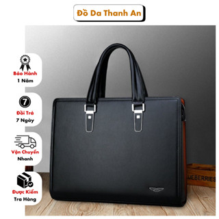 Cặp Da Nam, Cặp Da Công Sở GORCHIS Thời Trang Nam Nữ Cặp Da Khóa Số Hông Cao Cấp CD041