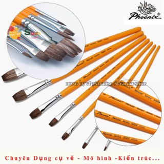[ Sugi Art Shop ] Bộ Cọ Phoenix Lông Mềm - Phù Hợp Vẽ Màu Nước , Màu Poster , Màu Bột , Màu Gouache