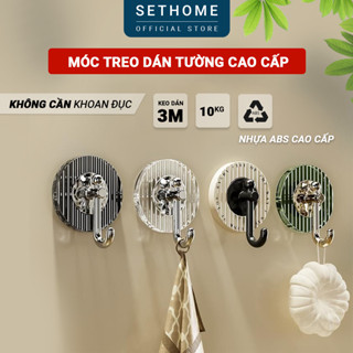  Móc dán treo tường SETHOME đa năng không khoan đục treo đồ phòng tắm bếp góc làm việc bàn trang điểm 