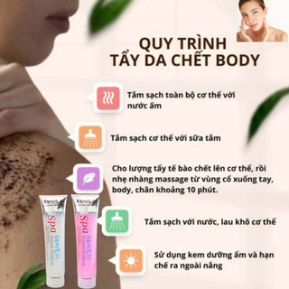 Gel Tẩy Tế Bào Chết Toàn Thân SPA Hàn Quốc 350ml Dưỡng Da Trắng Sáng, Mịn Màng