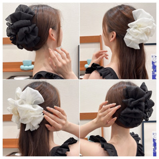  Kẹp Tóc Nơ Voan To Đám Mây Bồng Bềnh Cỡ Lớn Phong Cách Tiểu Thư Hàn Quốc Phụ Kiện Tóc Nữ Tiệm Nhà Cọ 