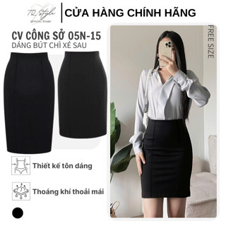 Chân Váy Công Sở Ôm Dáng Bút Chì Chất Mango, Chân Váy Đi Làm Cơ Bản Thanh Lịch Nhẹ Nhàng TQ STYLE 05N-15