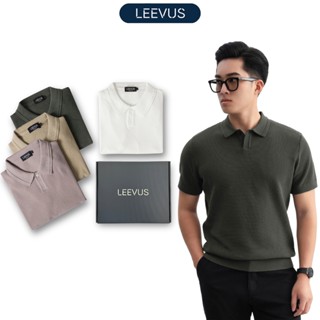 Áo polo LEN DỆT KIM GATA KNIT cao cấp, kiểu dáng classic Hàn Quốc sang trọng - APL332