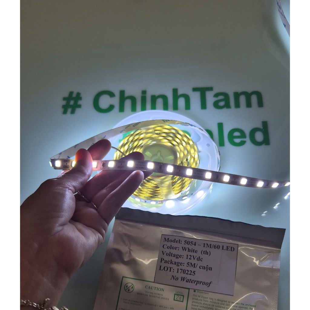 Led dây SMD5054, cuộn 5m 12Vdc (No water proof) - th