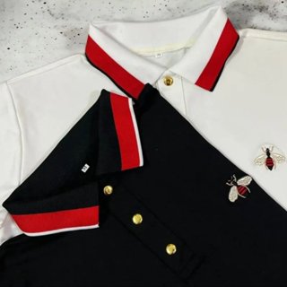  Áo PoLo nam boy phố cao cấp thêu Ong trên ngực áo thun cotton co giãn thoáng mát lịch lãm 