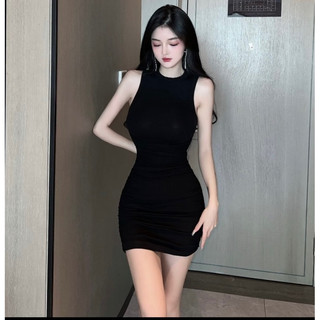 ChocomyShop - Đầm body ba lỗ Ngược Nữ Basic D385