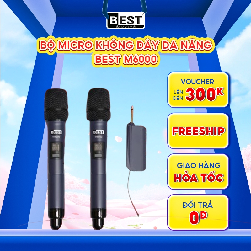Bộ Micro Không Dây Đa Năng Best M6000