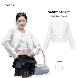 Áo khoác tay dài nút cài phối nơ THE C.I.U - Sandy Jacket