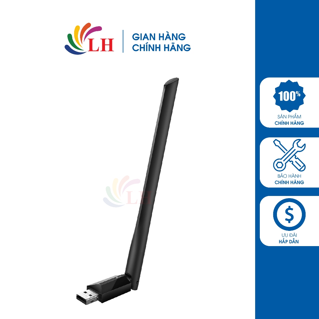 USB Wifi AC600 TP-Link băng tần kép Archer T2U Plus - Hàng chính hãng