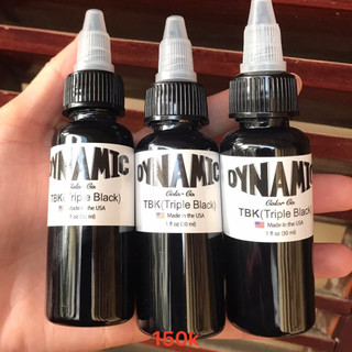 Mực xăm hình chai chiết Dynamic TBK 30ml, mực siêu đen Triple Black, dụng cụ tattoo