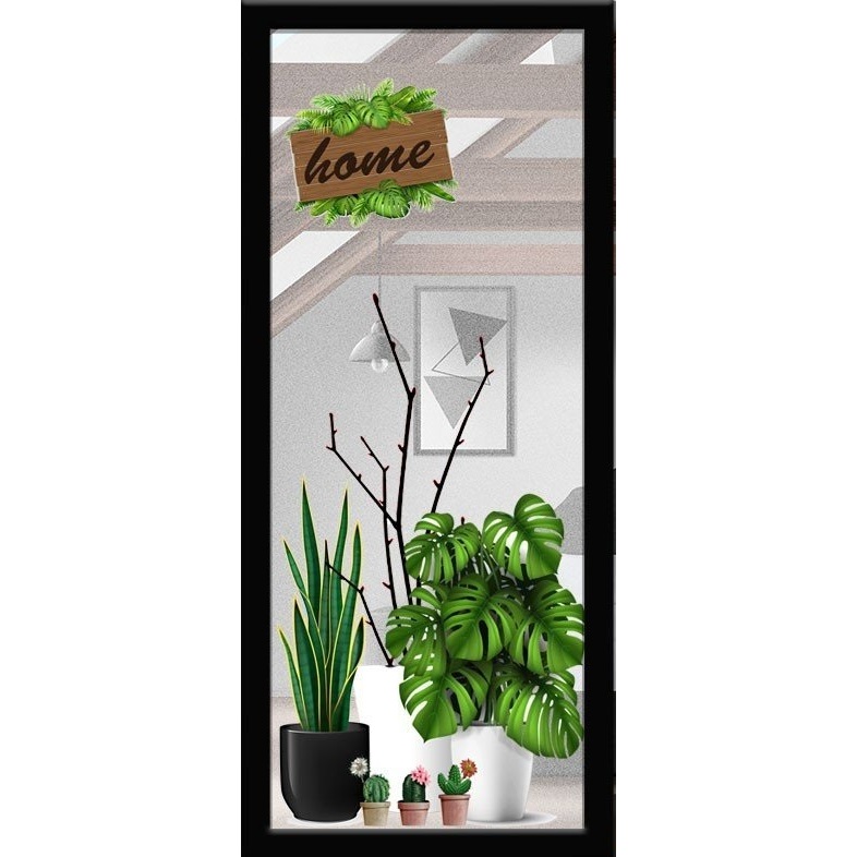 Decal dán kính mờ CHẬU CÂY HOME - THUTHAODECOR