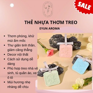  Thẻ nhựa sáp thơm tinh dầu khuếch tán khử mùi nhà vệ sinh khử mùi ô tô tủ quần áo Eyun Aroma 