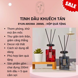  Tinh dầu khuếch tán Eyun Aroma E45 200ml dùng làm quà tặng thơm phòng trang trí nhà cửa 