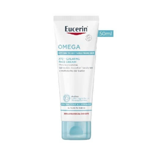 (NEW) Kem Dưỡng Da Eucerin Omega Ato Calming Face Cream 50ml - Cho Dị Ứng