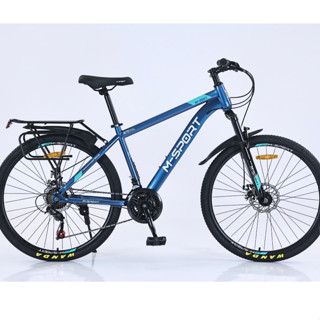 XE ĐẠP THỂ THAO MSPORT M220-1, 24 TỐC ĐỘ 24-26 INCH THẮNG ĐĨA TRƯỚC SAU PHUỘC DẦU LÒ XO KÈM BAGA
