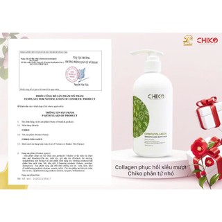 Kem Hấp Phục Hồi Tóc Collagen Chiko Hương Trà Xanh 500ML