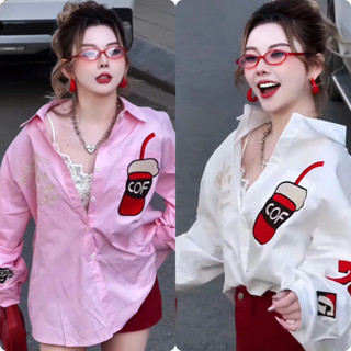 Áo Sơ Mi Nữ Số 78 Thêu Chất Thô Lanh Mềm Mịn Form Rộng Giấu Quần Freesize Quảng Châu Cao Cấp