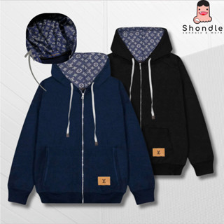 Áo Khoác Hoodie Zip LV Louis Vuitton Tag Vàng Hàng Quảng Châu VẢI NỈ CHÂN CUA dày dặn Full Tag Mạc